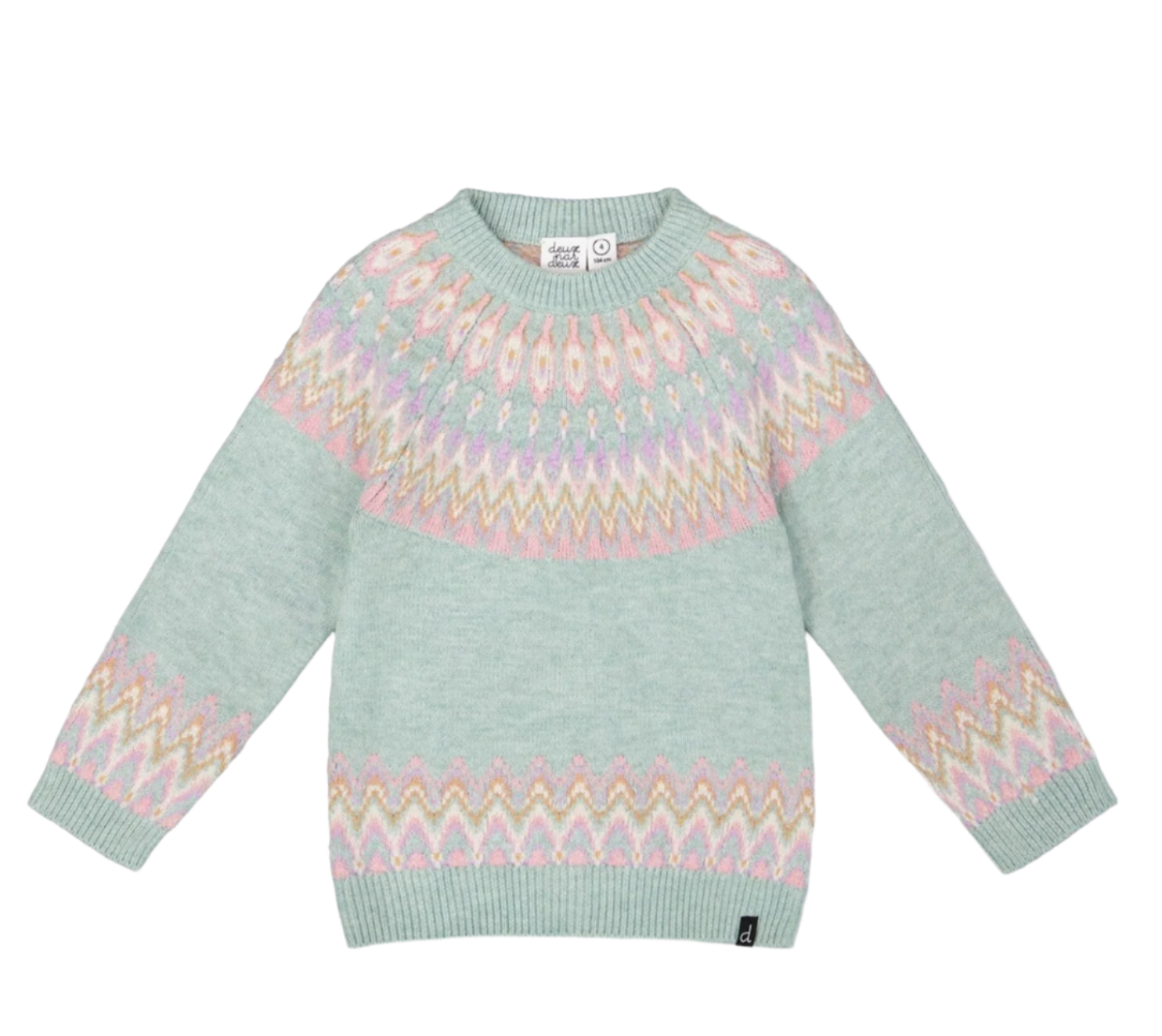 Sweater with Norwegian Jacquard