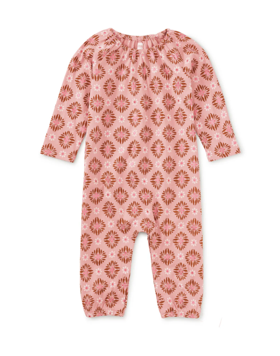 Metallic Chrysantheum Romper
