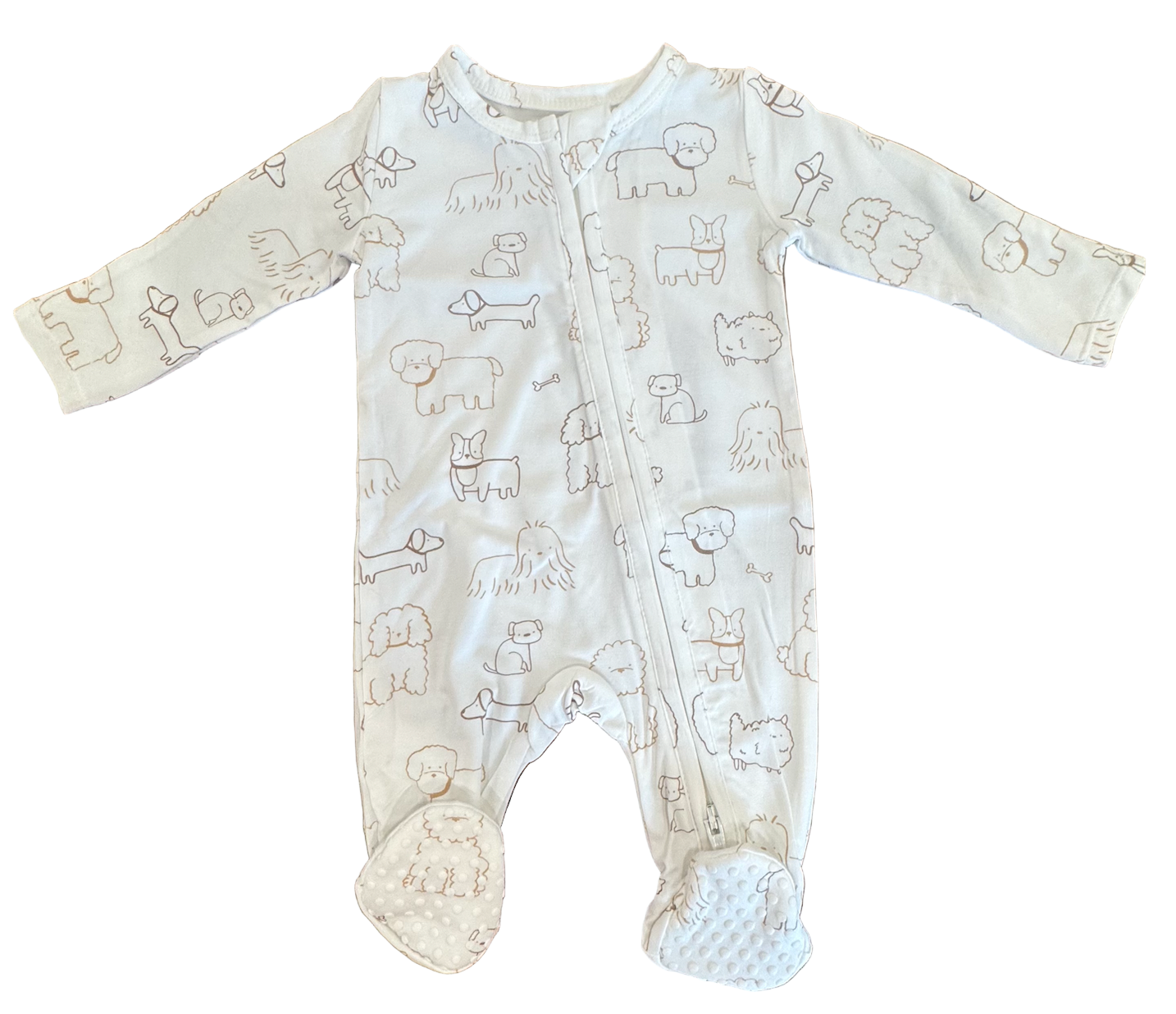 Puppies Zippered Footie