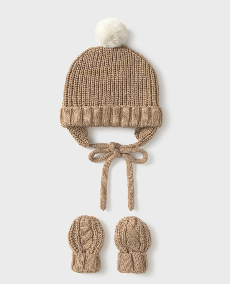 Newborn Hat and Mitten Set