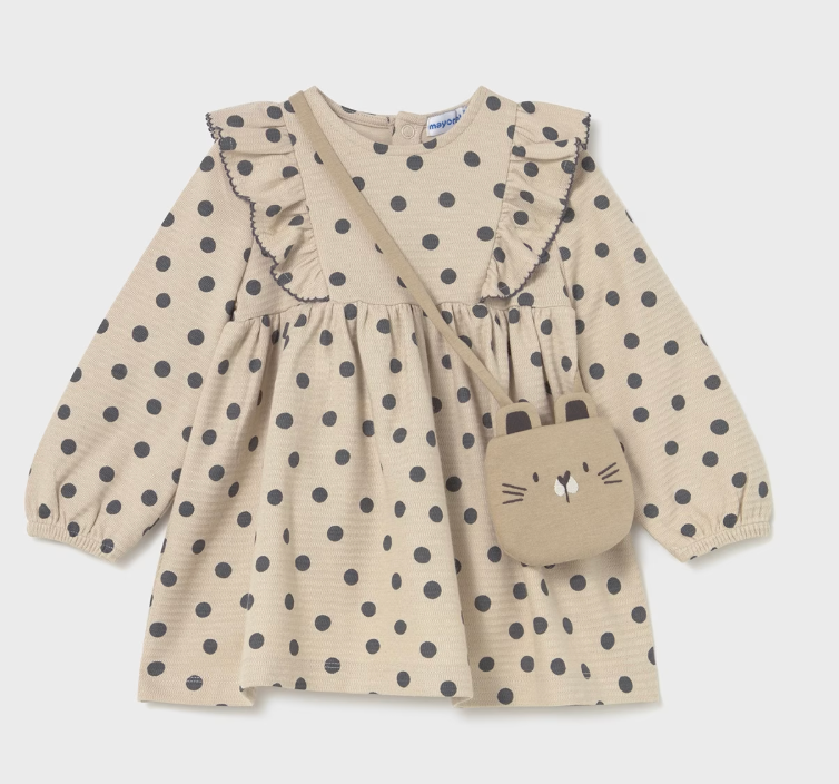 Printed Dress with Purse
