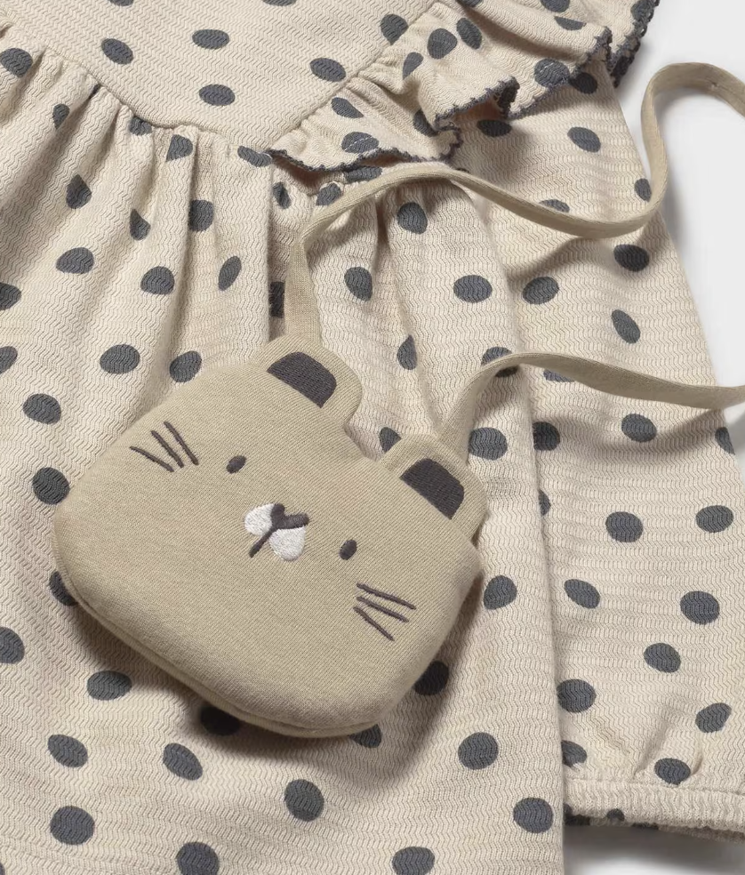 Printed Dress with Purse