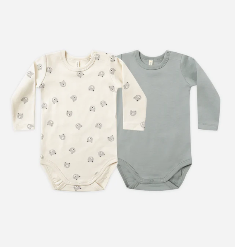Set of Two Long Sleeve Onesies