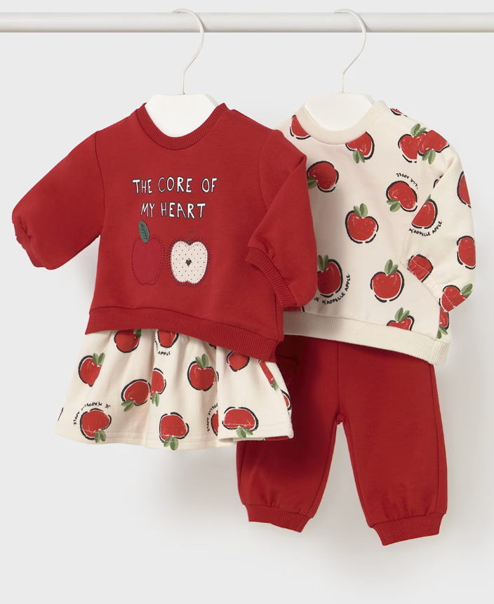 4 Piece Set in Apples