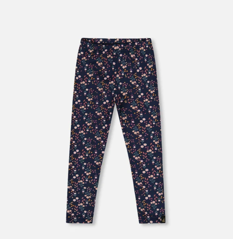 Jersey Leggings Navy Floral