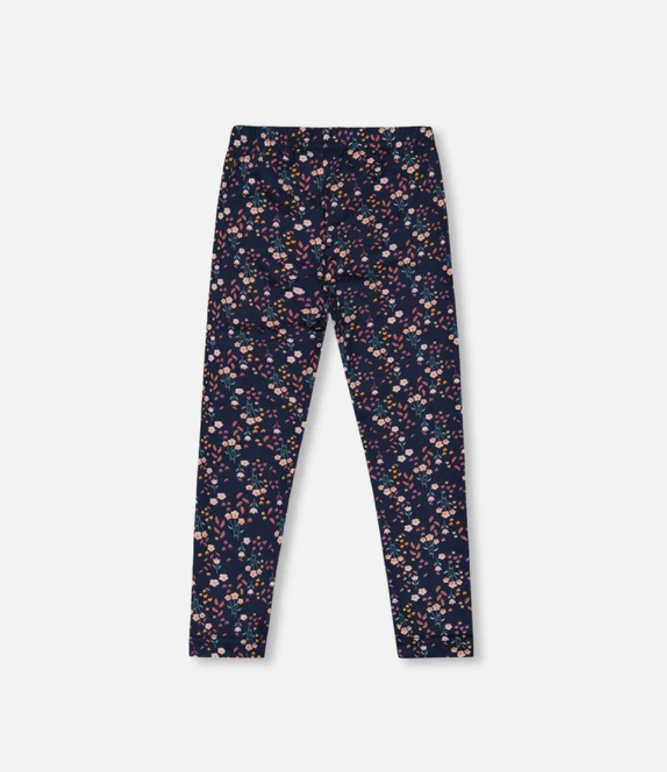 Jersey Leggings Navy Floral