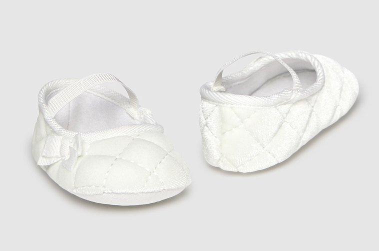 Girl Velvet Mary Jane Crib Shoes
