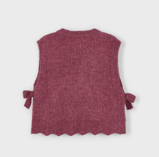 Knit Vest with Side Bows