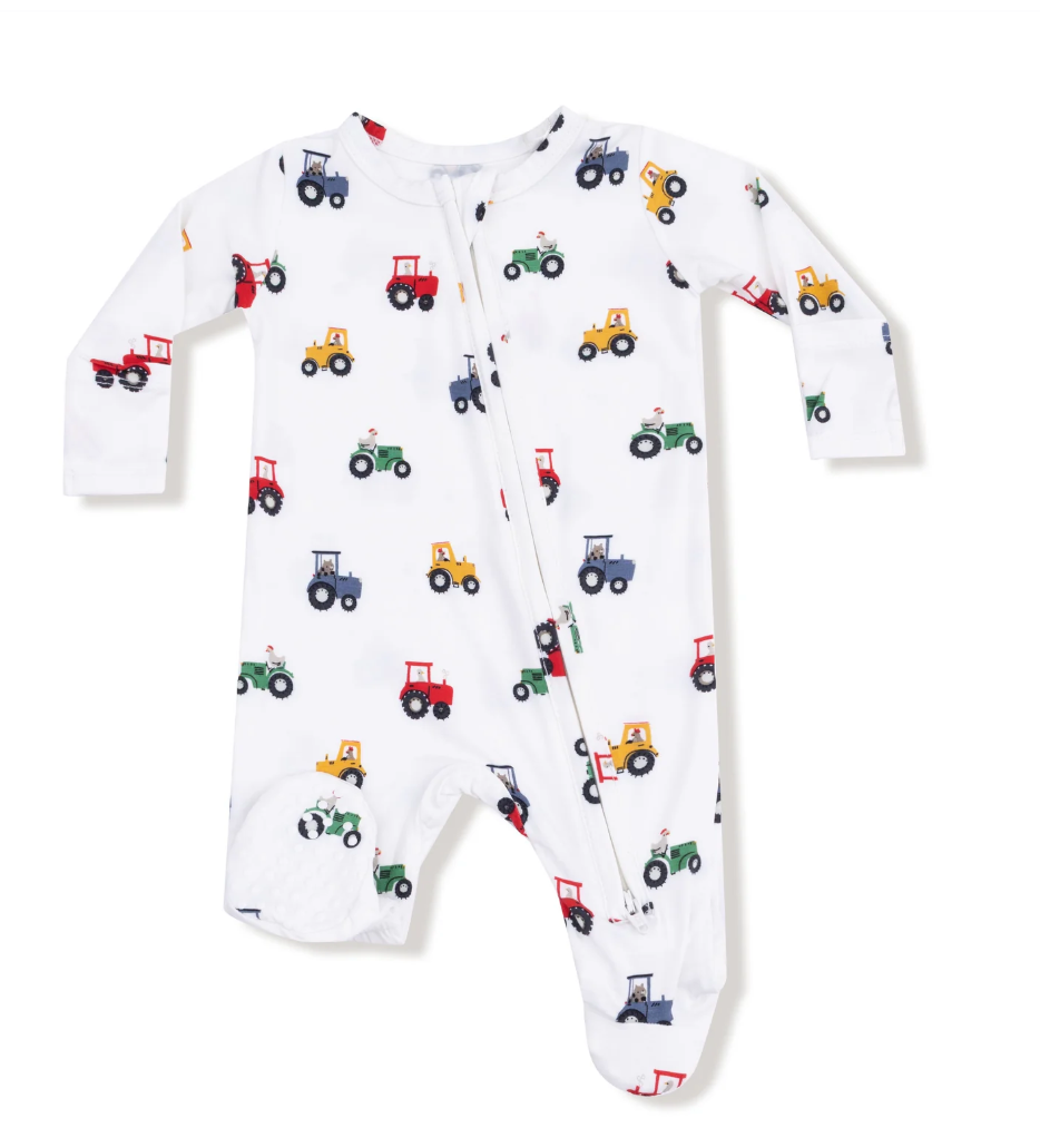Tractores 2 Way Zippered Footie