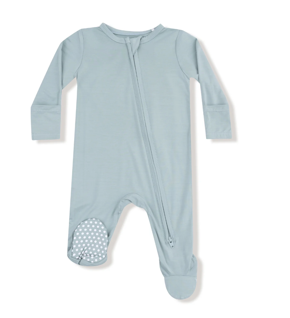 Jade 2 Way Zippered Footie