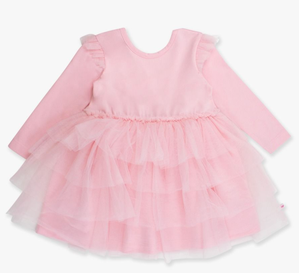 Flutter Tulle Long Sleeve Twirl