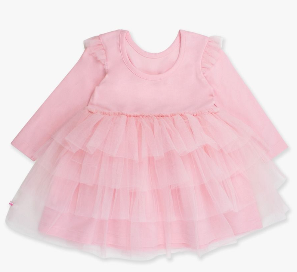 Flutter Tulle Long Sleeve Twirl