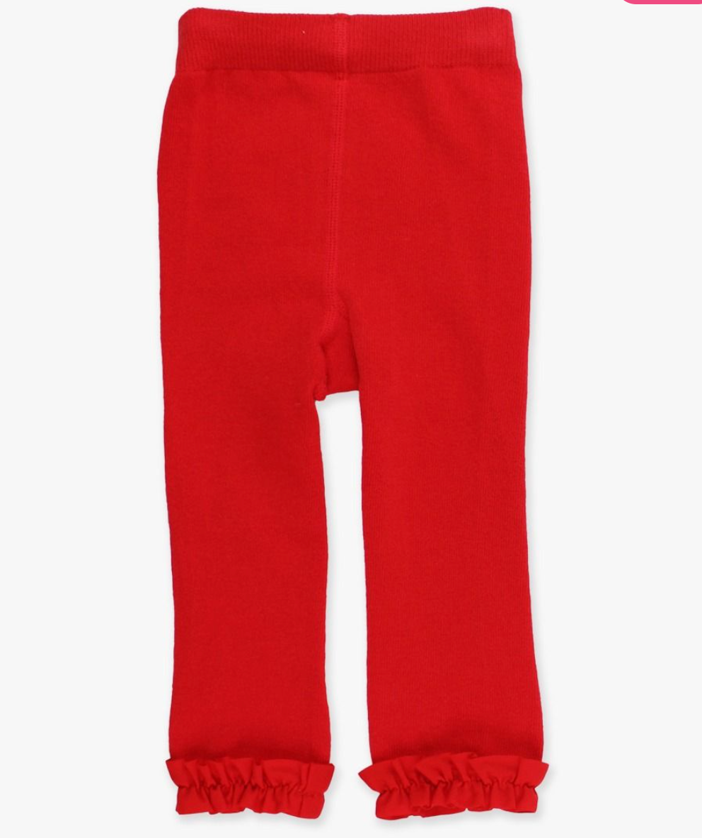 Red Footless Ruffle Tights (Copy)