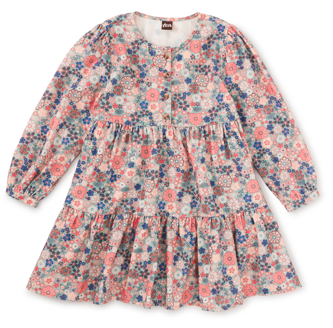 Corduroy Henley Shirt Dress