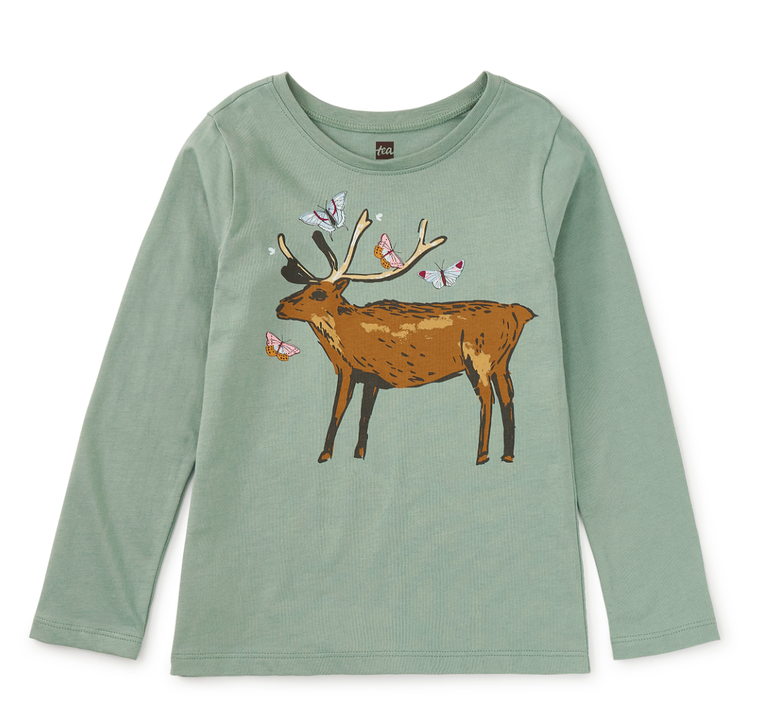Deer and Butterflies Tee