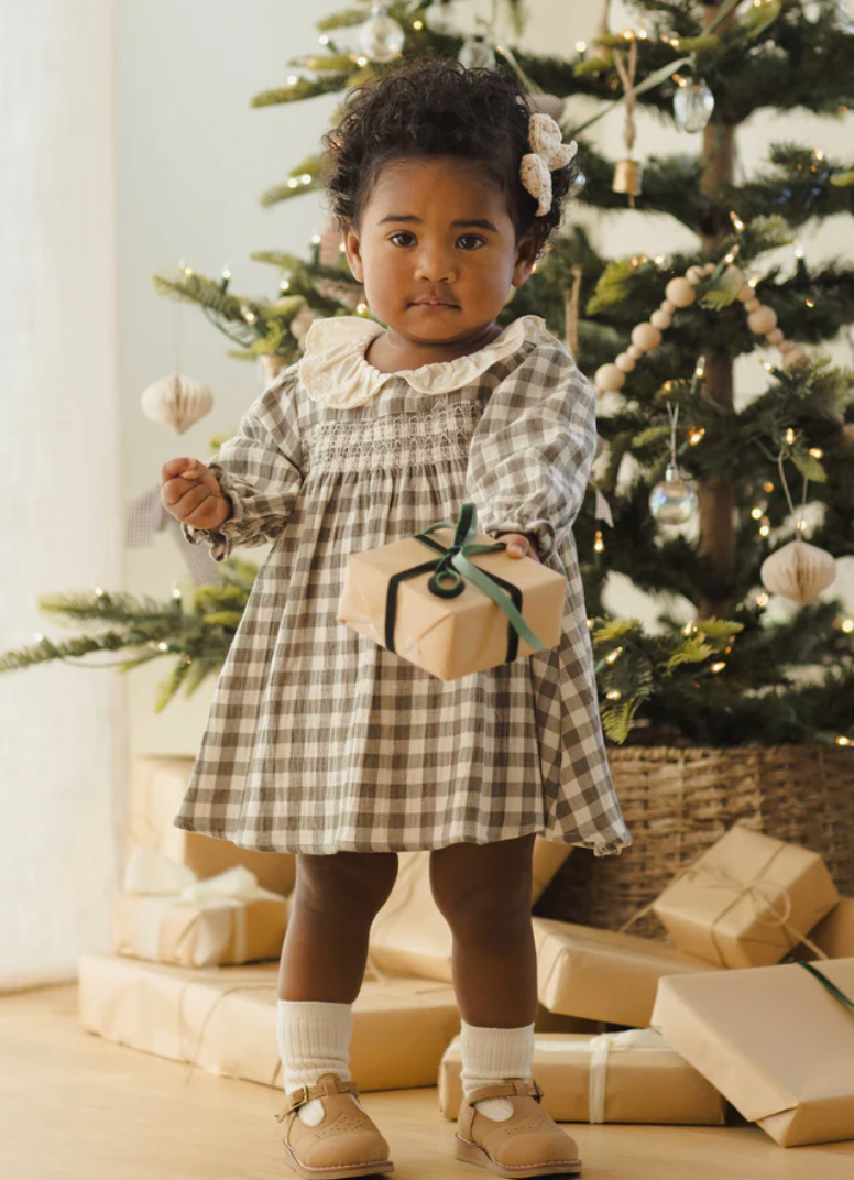 Callie Dress in Forest Check