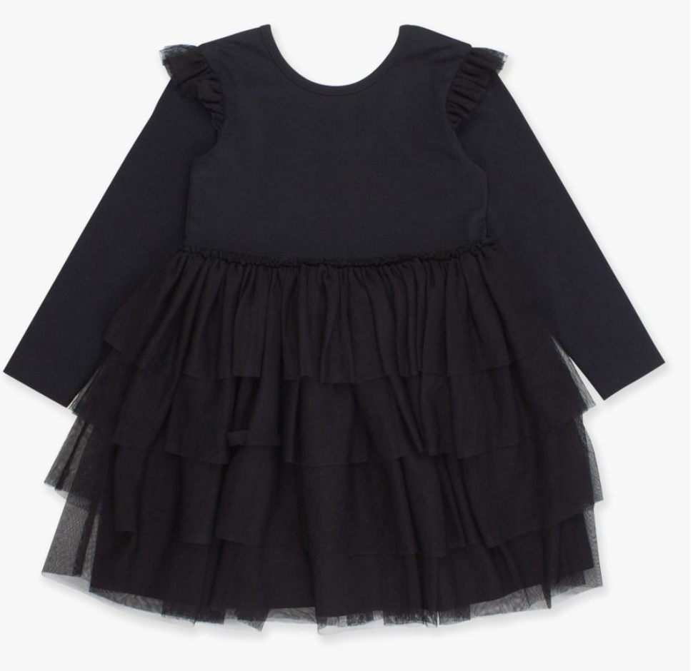 Flutter Tulle Long Sleeve Twirl