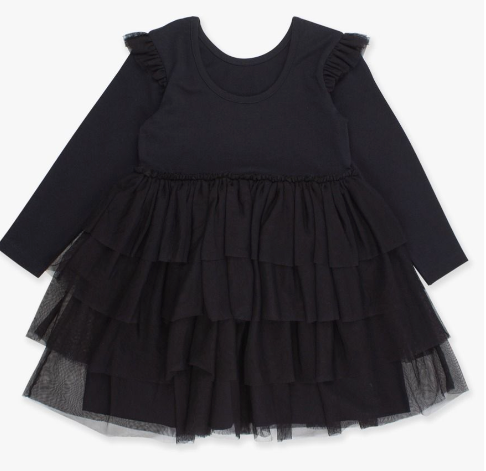 Flutter Tulle Long Sleeve Twirl