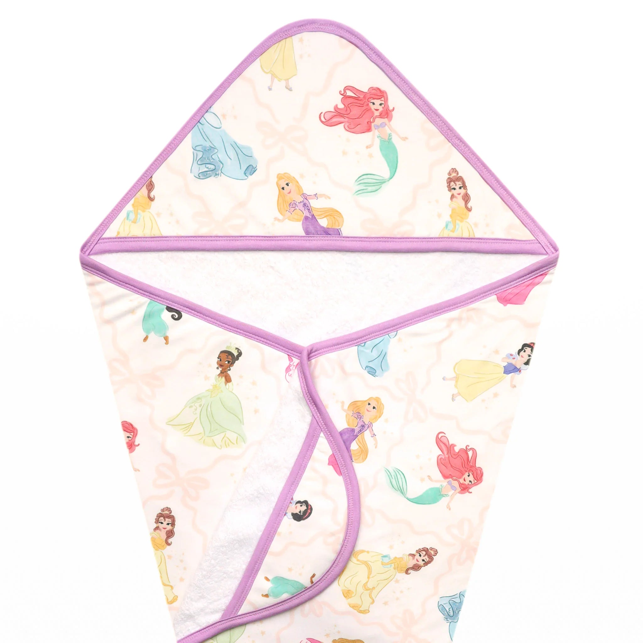 Premium Baby Knit Hooded Towel - Disney Princess