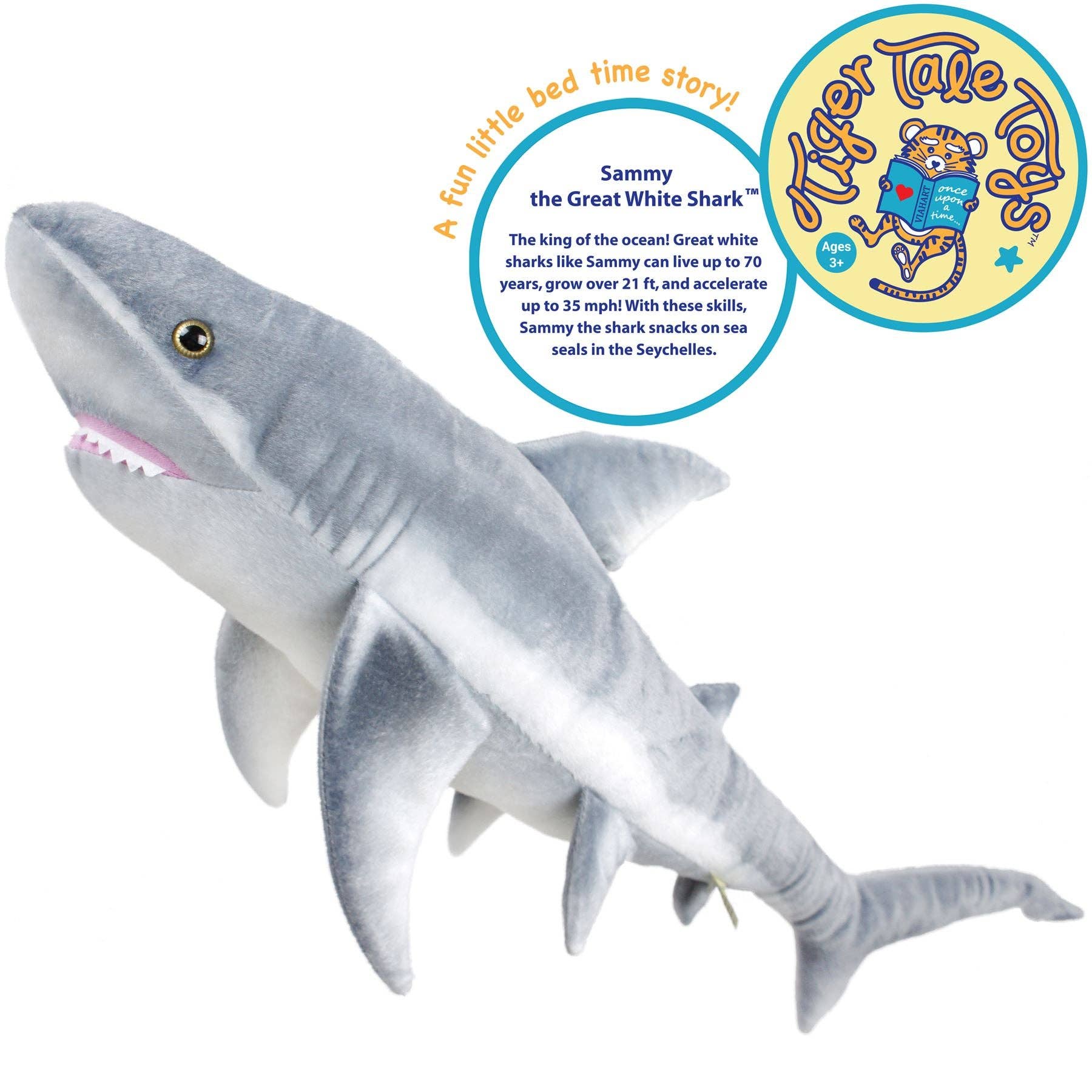 Sammy The Shark - 36 Inch Stuffed Animal Plush