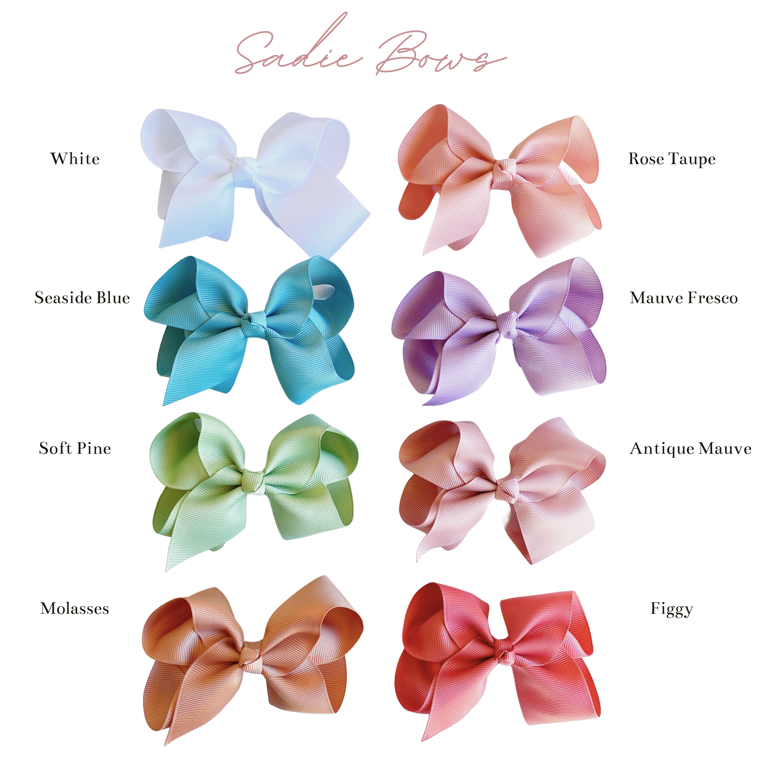 Sadie Grosgrain Boutique Ribbon Bow Alligator Clip Hair Clip
