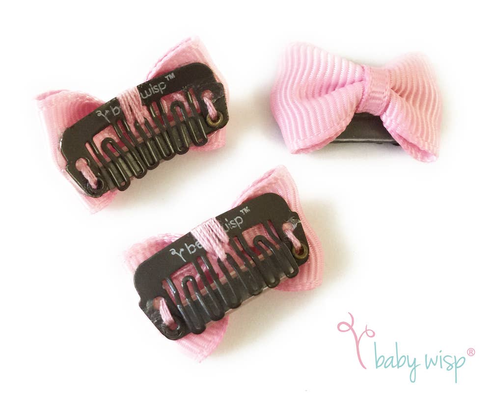 Mini Wisp Clip Tiny Tuxedo Baby Bow Hair Clips Mini Bows