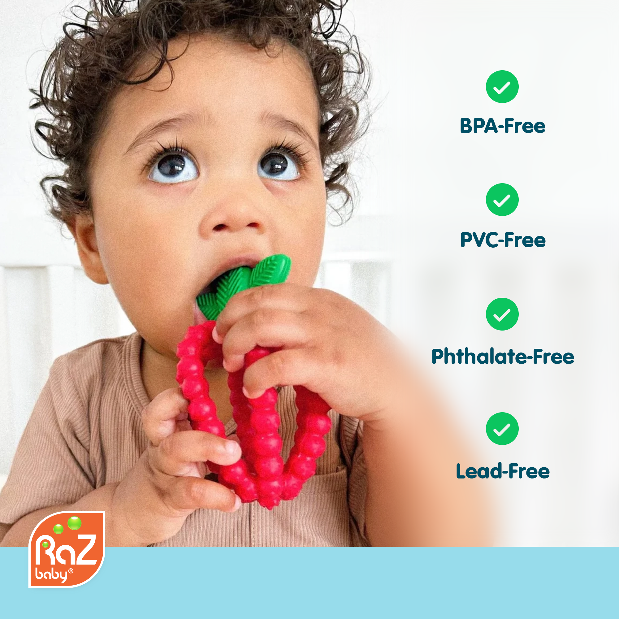 RaZberry Bites Teething Toy - Red