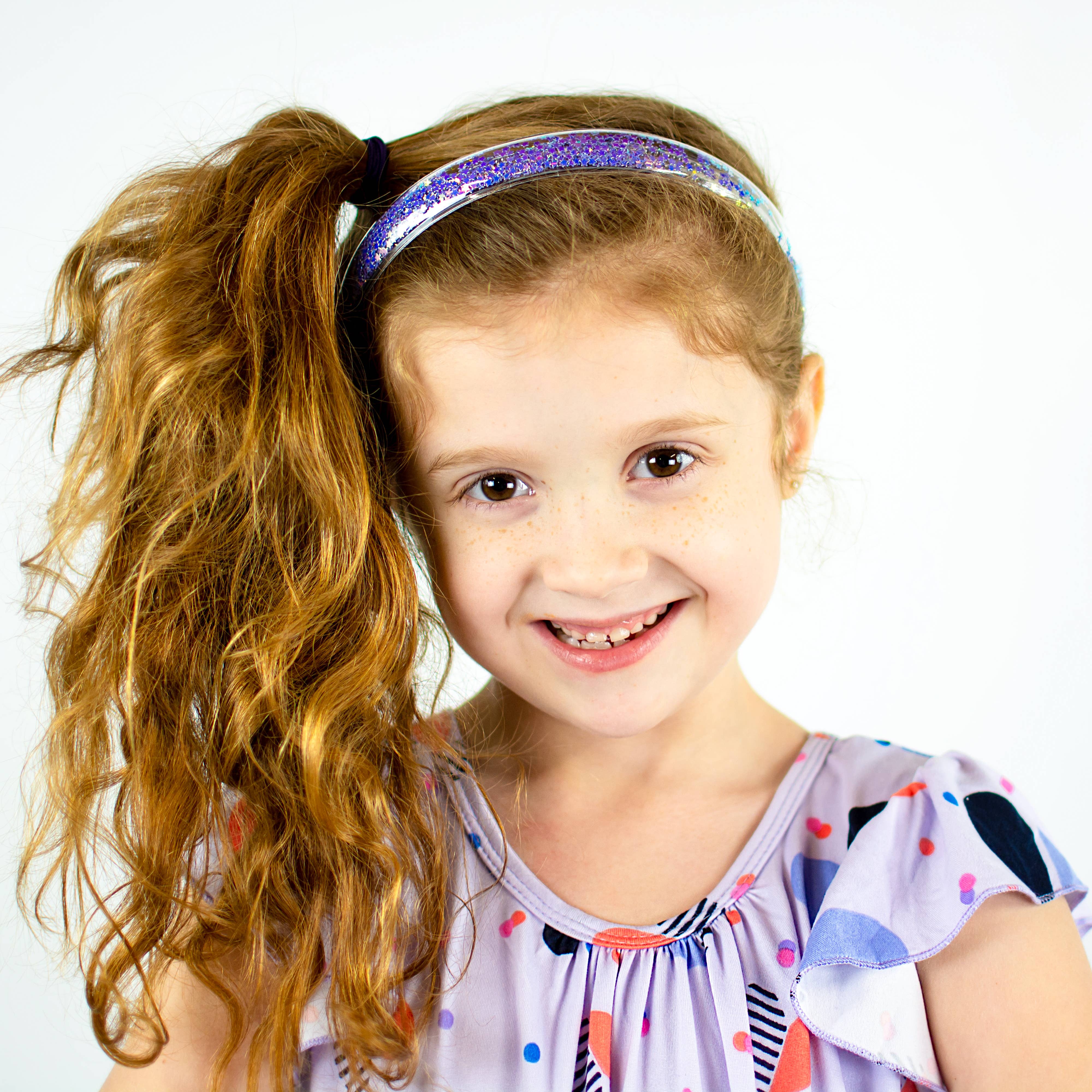 Sparkly Glitter Headbands - 4 Pack