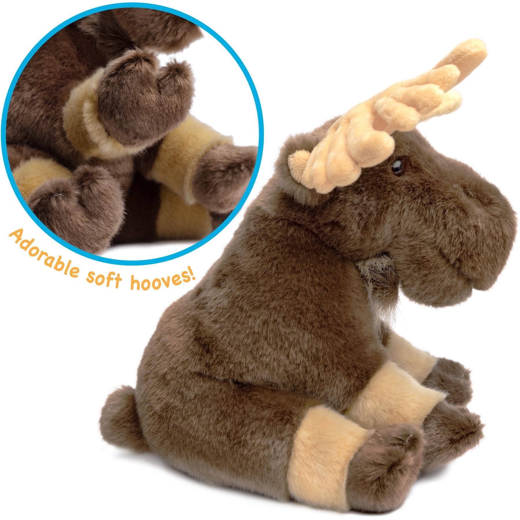 Martin The Moose - 10.5 Inch Stuffed Animal Plush