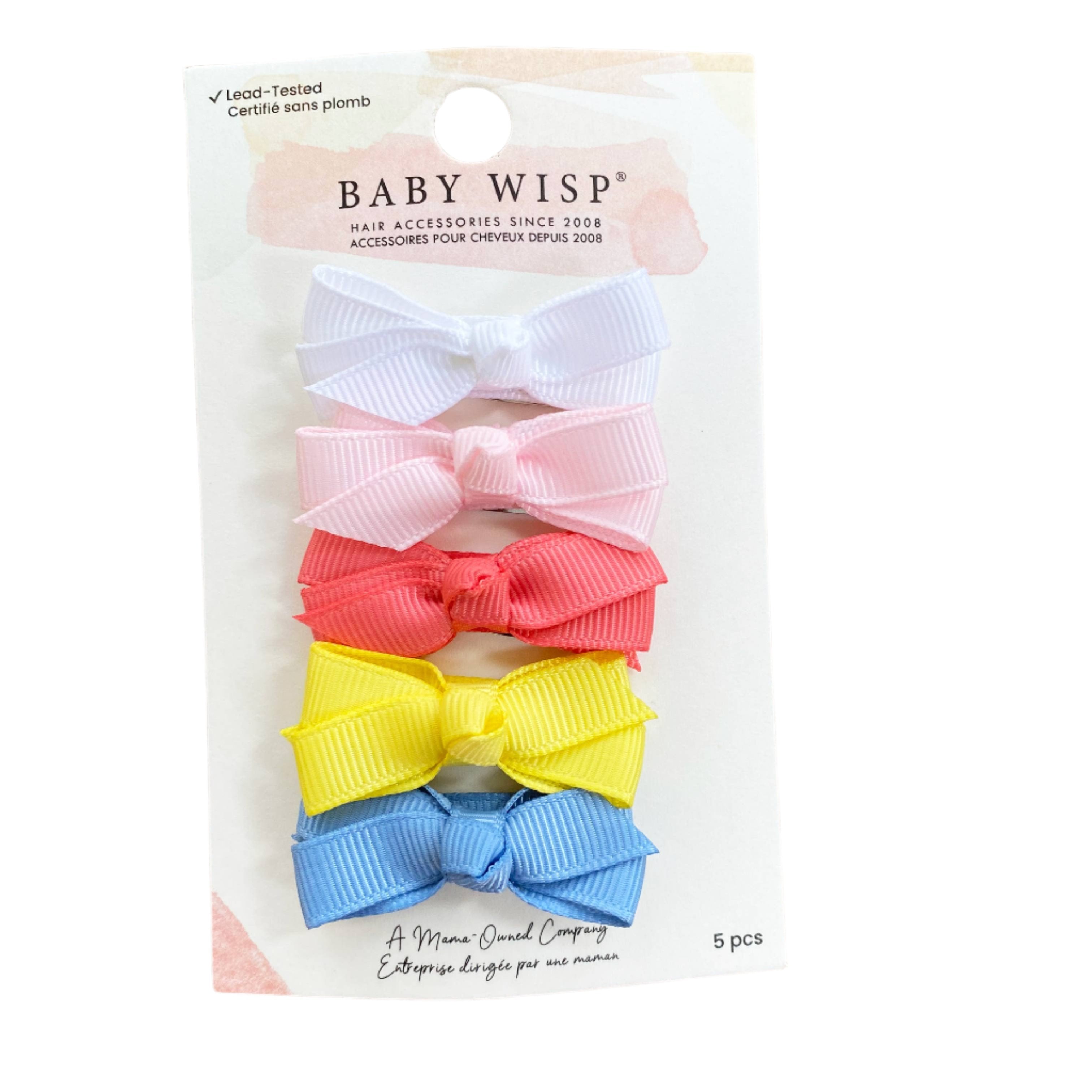 5 Chelsea Boutique Bows on Snap Clips- Sea La Vie