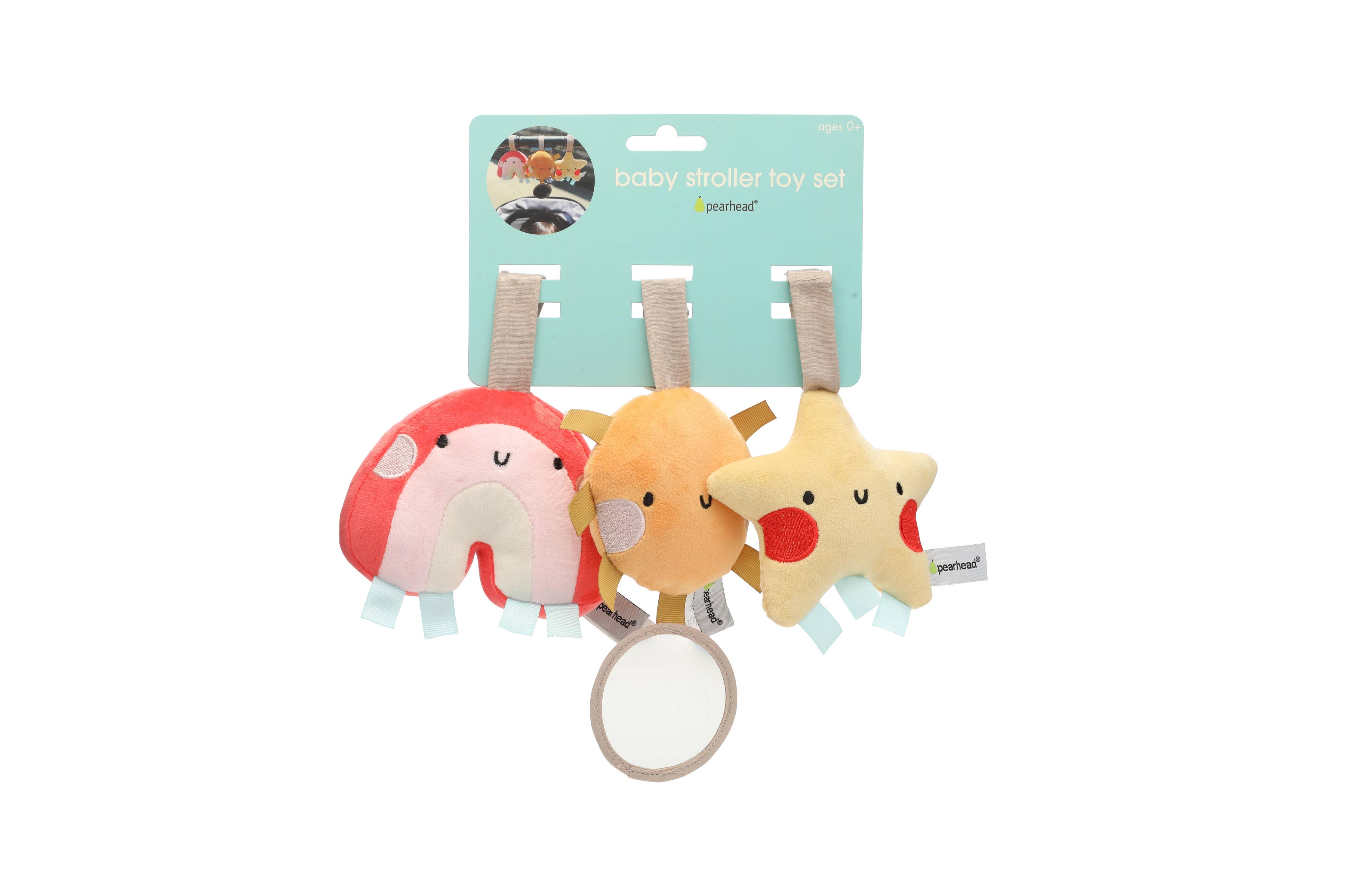 Rainbow Sun and Stars Stroller Toy Set