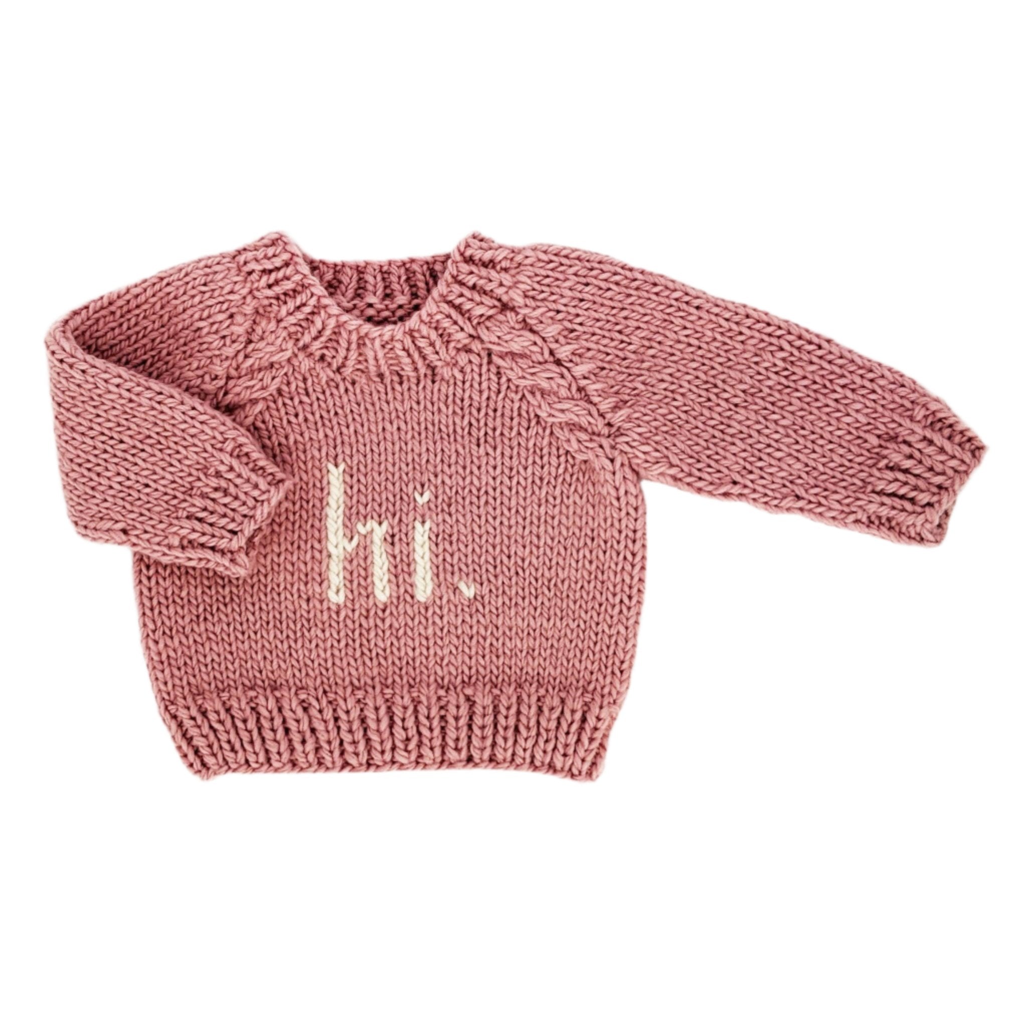 Hi. Rosy Crew Neck Sweater Baby & Toddler