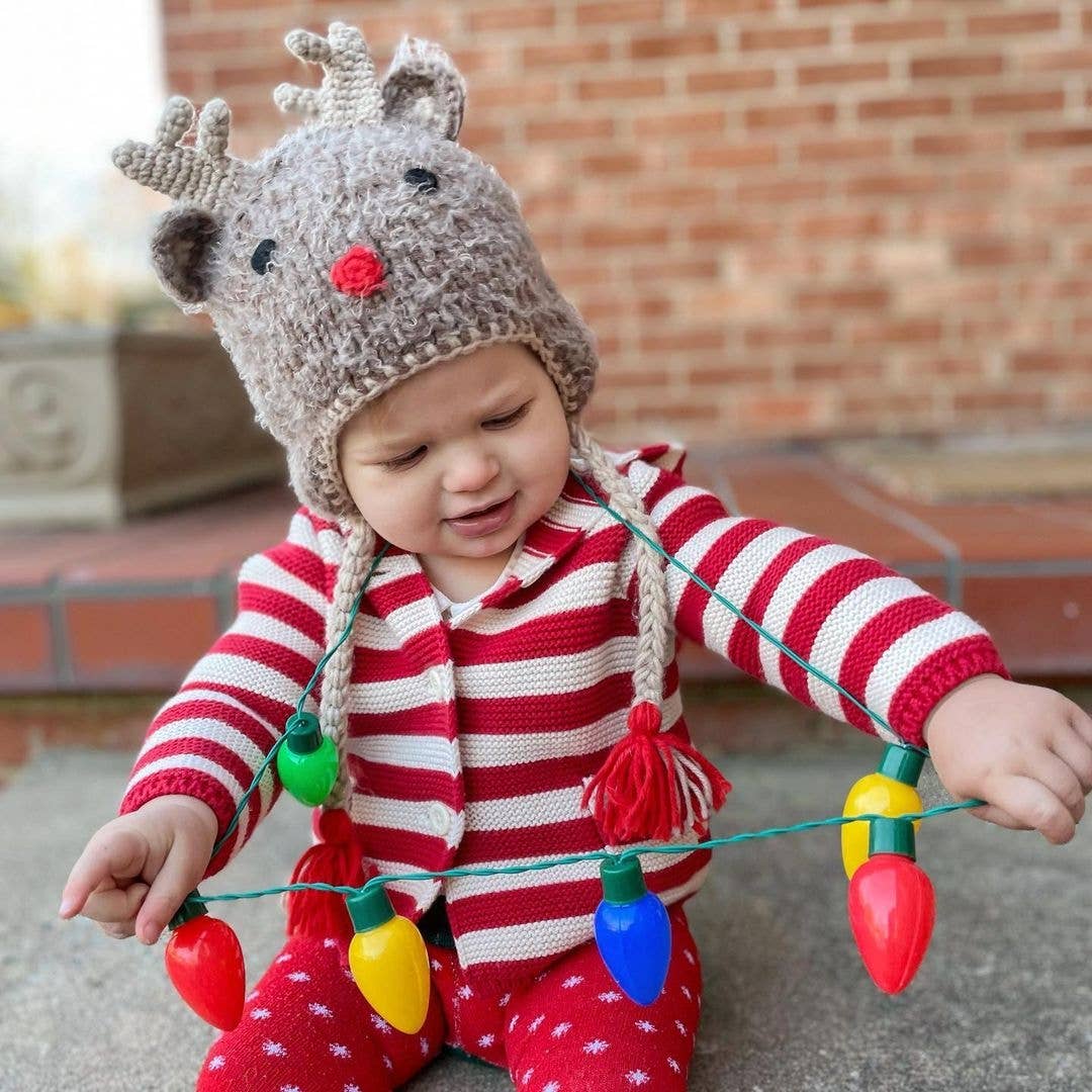 Rudolph Reindeer Beanie Hat Baby & Kids due July