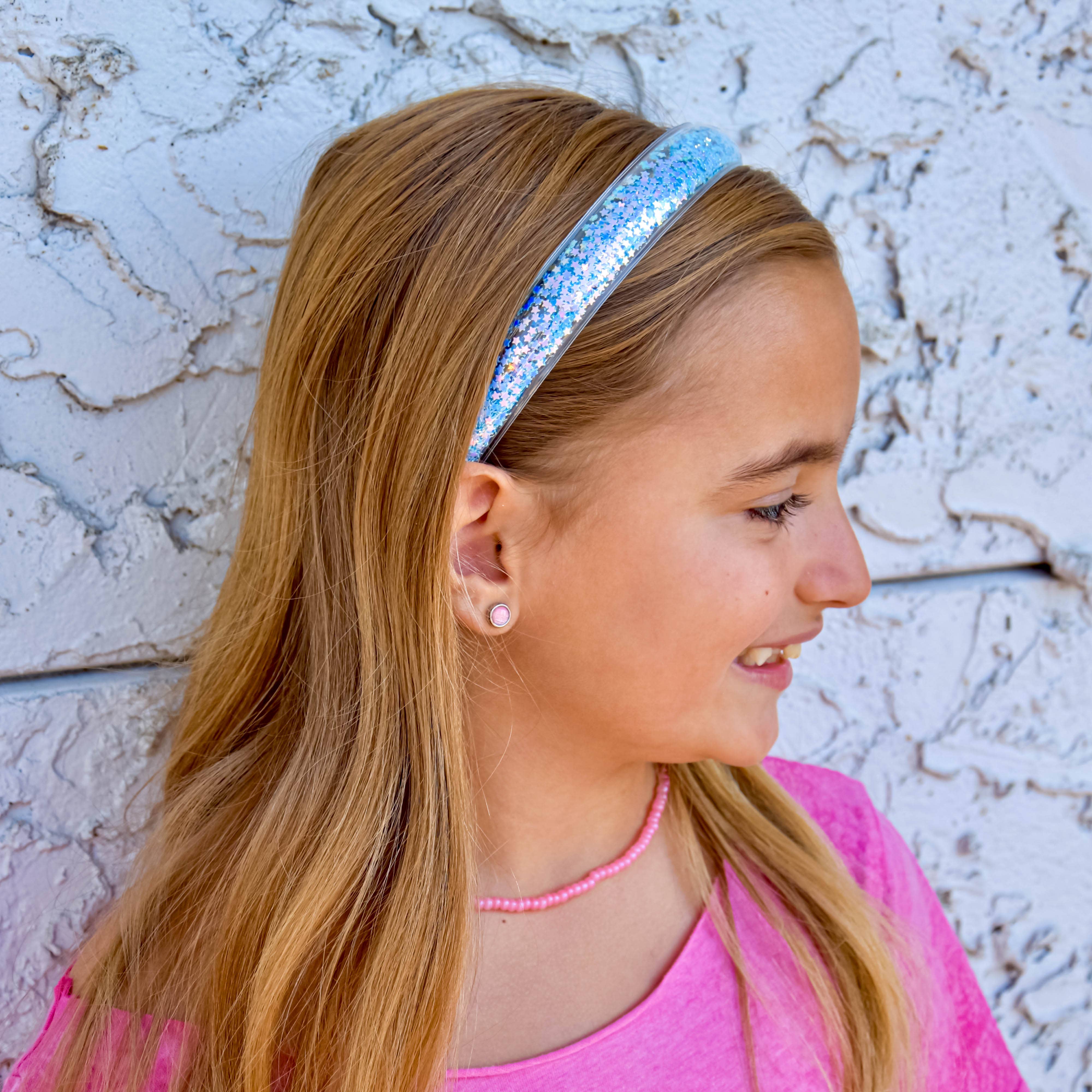 Sparkly Glitter Headbands - 4 Pack