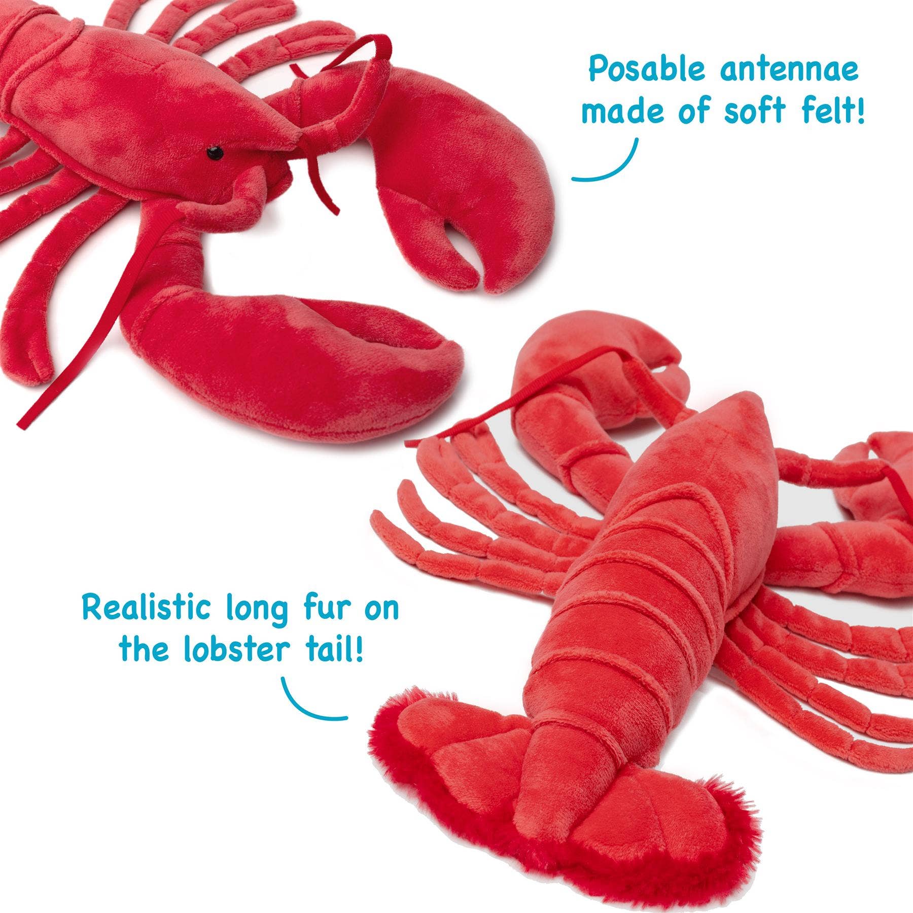 Lenora The Lobster - 13 Inch Stuffed Animal Plush | By Tiger