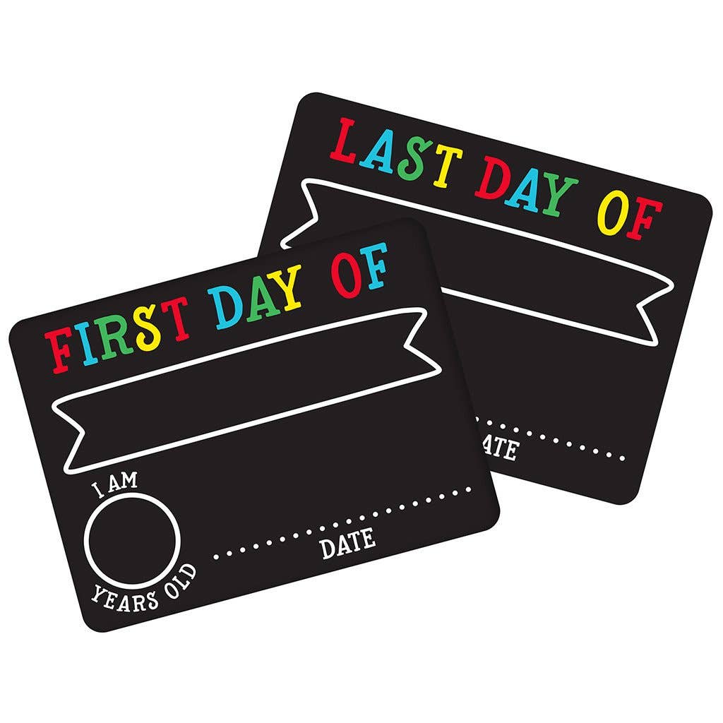 First And Last Day of School Photo Sharing Chalkboard Signs