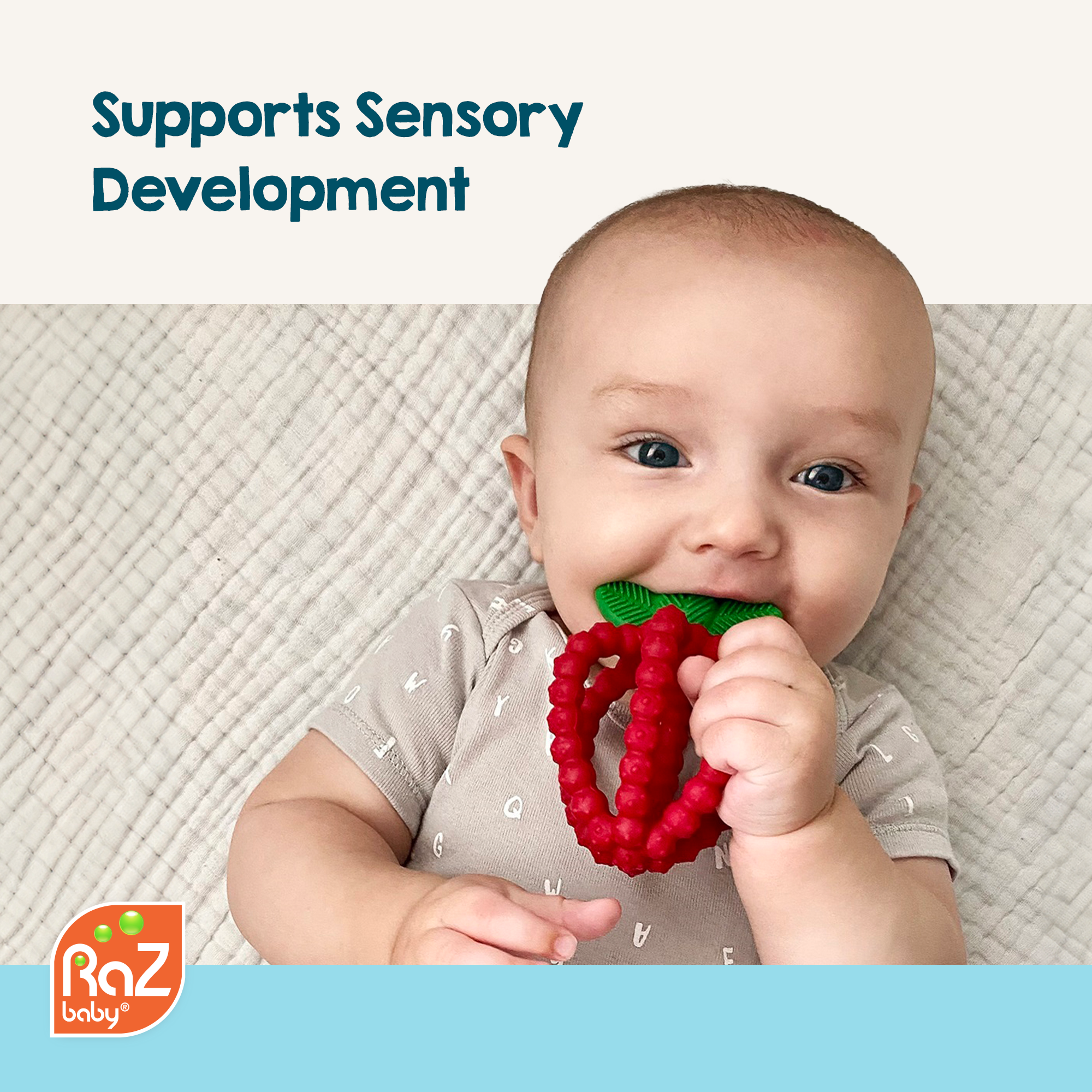 RaZberry Bites Teething Toy - Red