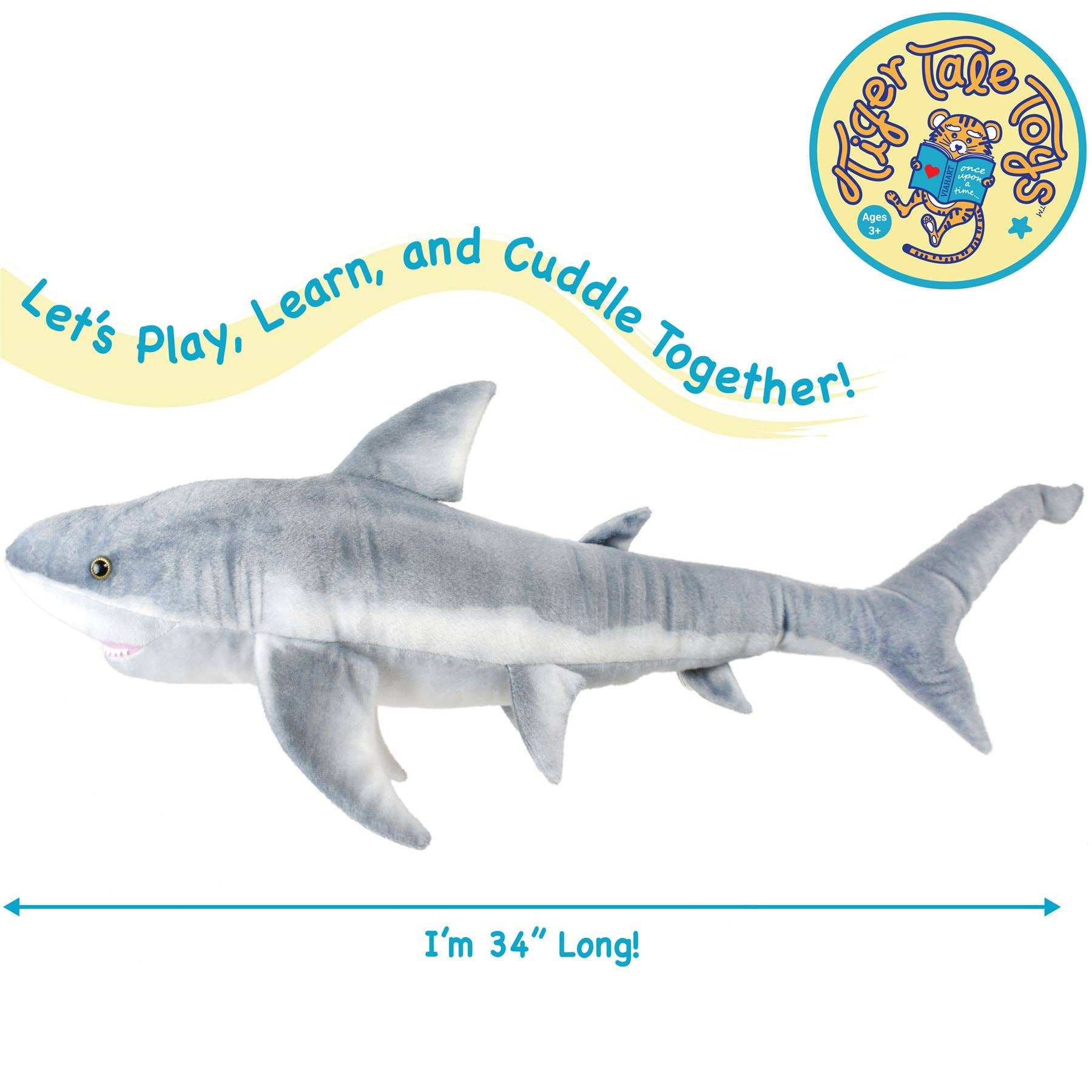 Sammy The Shark - 36 Inch Stuffed Animal Plush
