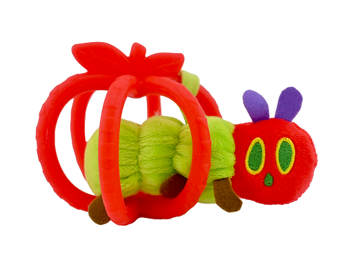 EC VHC Silicone Apple & Plush Rattle Set