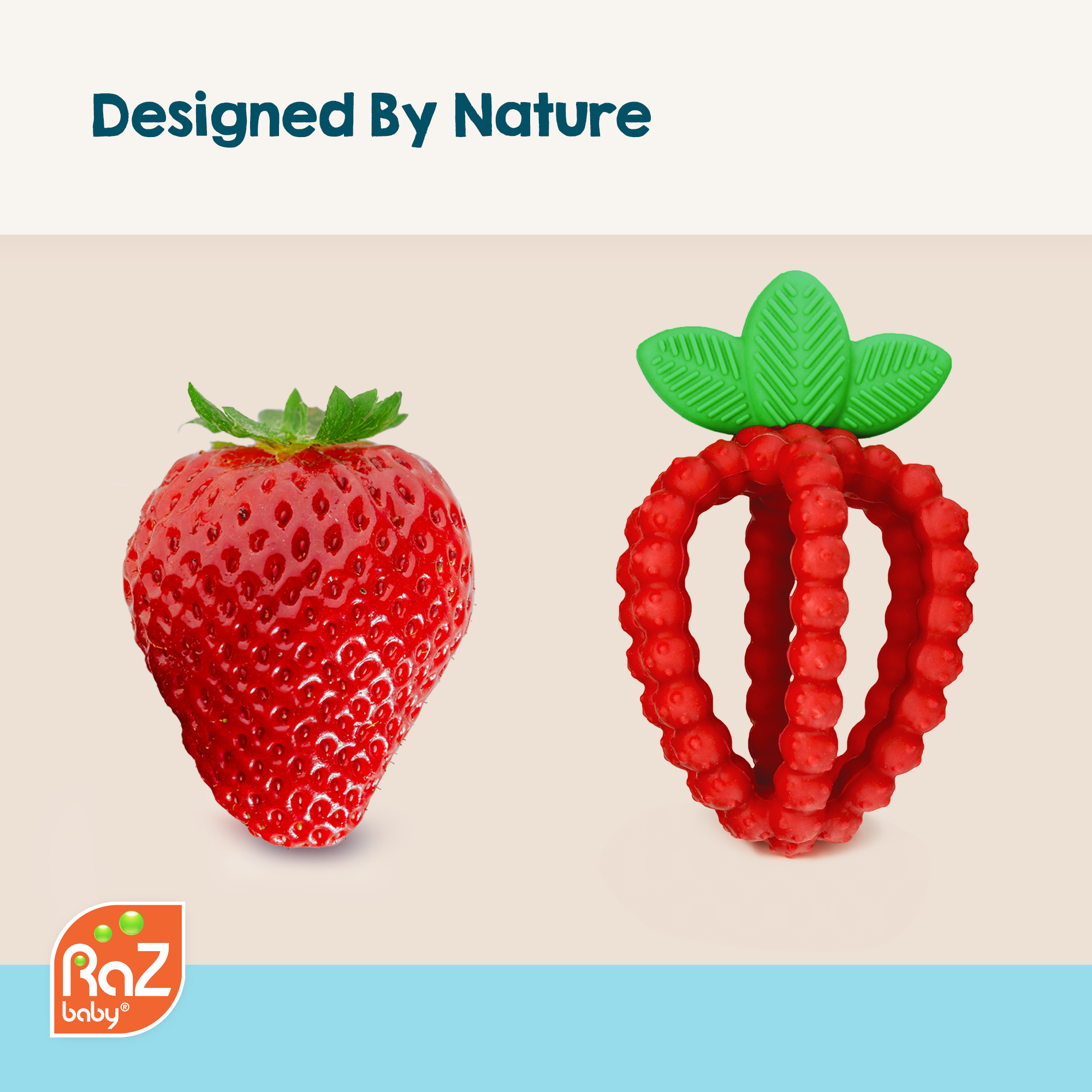 RaZberry Bites Teething Toy - Red