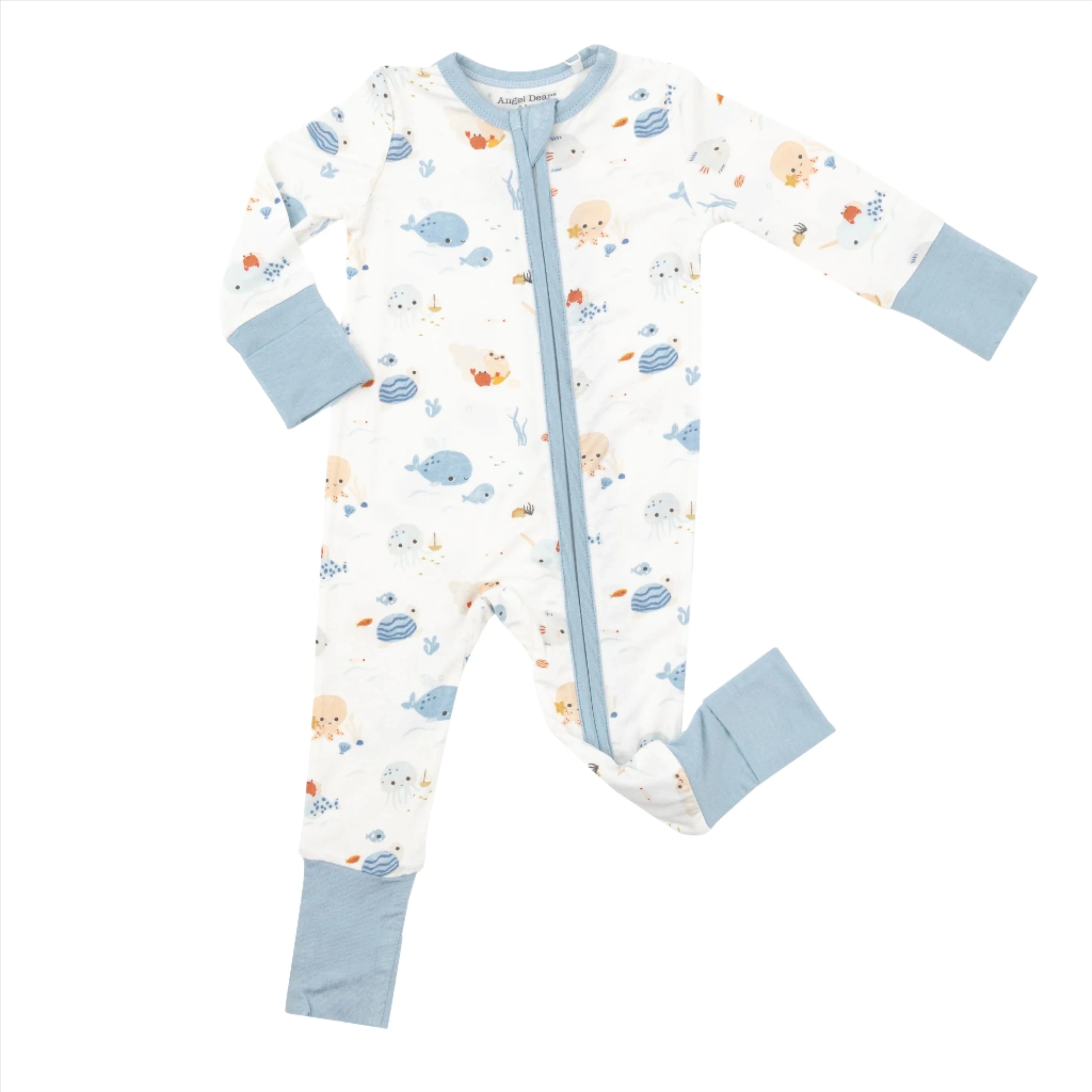 Cute Ocean 2-Way Zipper Romper