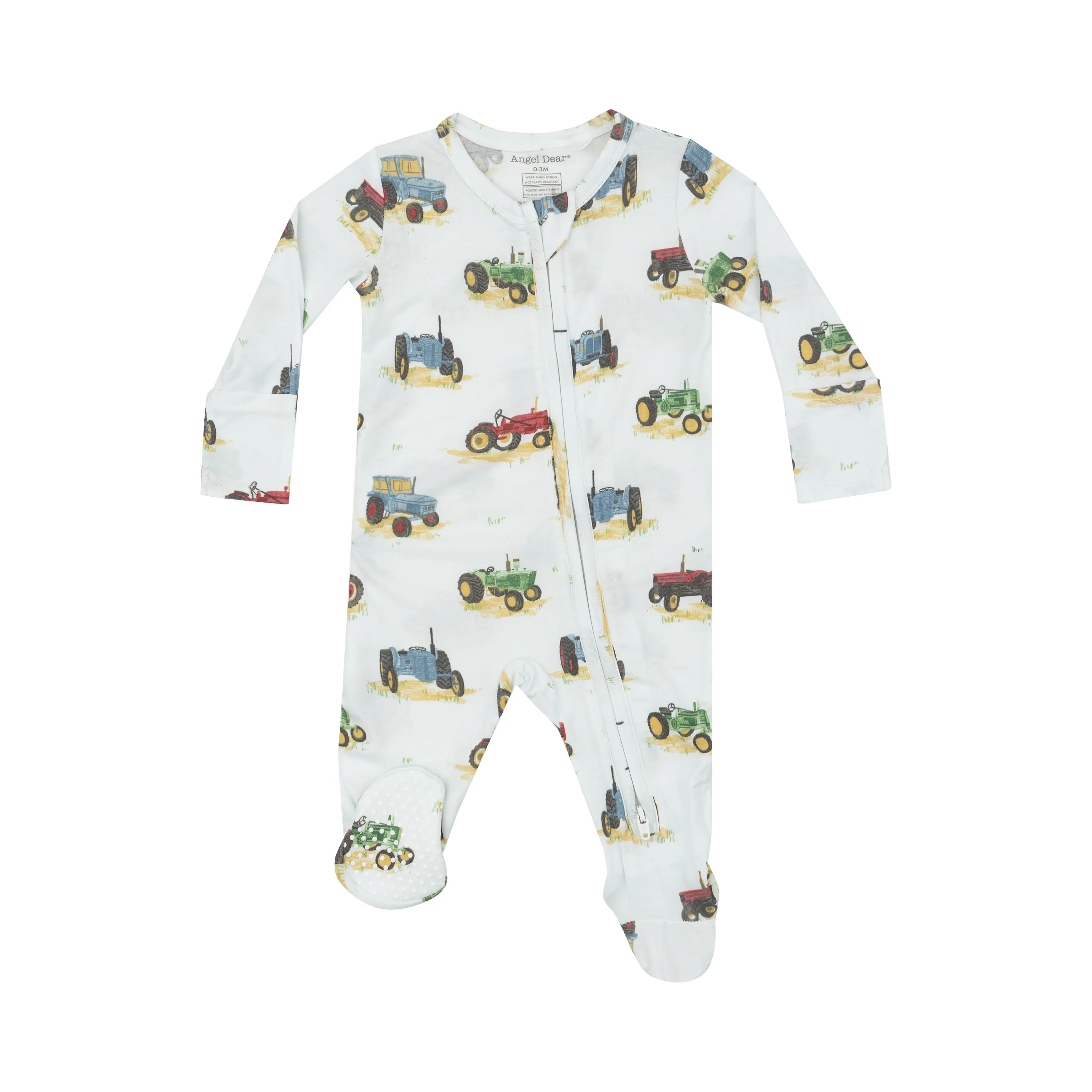 Vintage Tractor 2 Way Zipper Footie