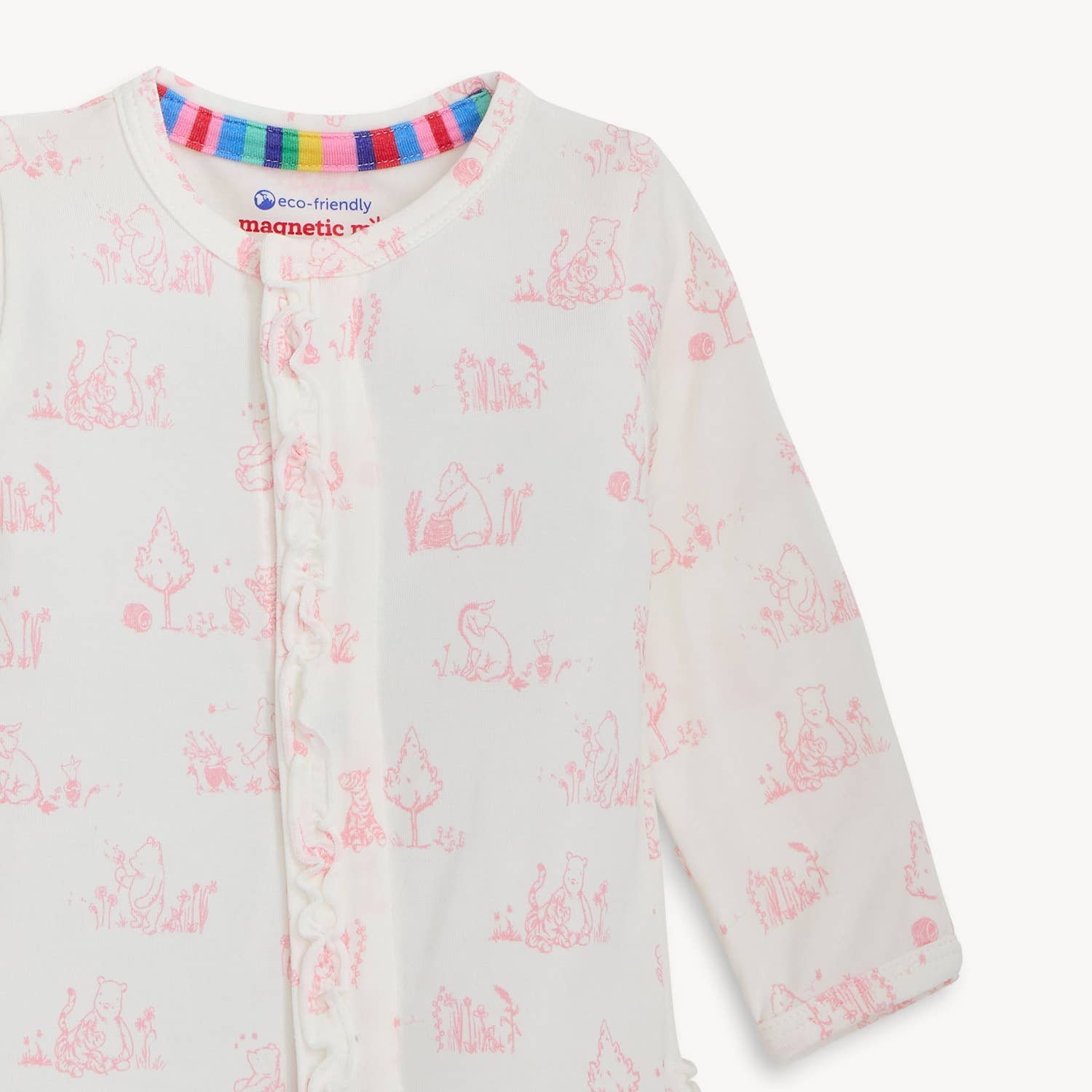 SWEETER THAN HUNNY MAGNETIC FOOTIE W RUFFLE