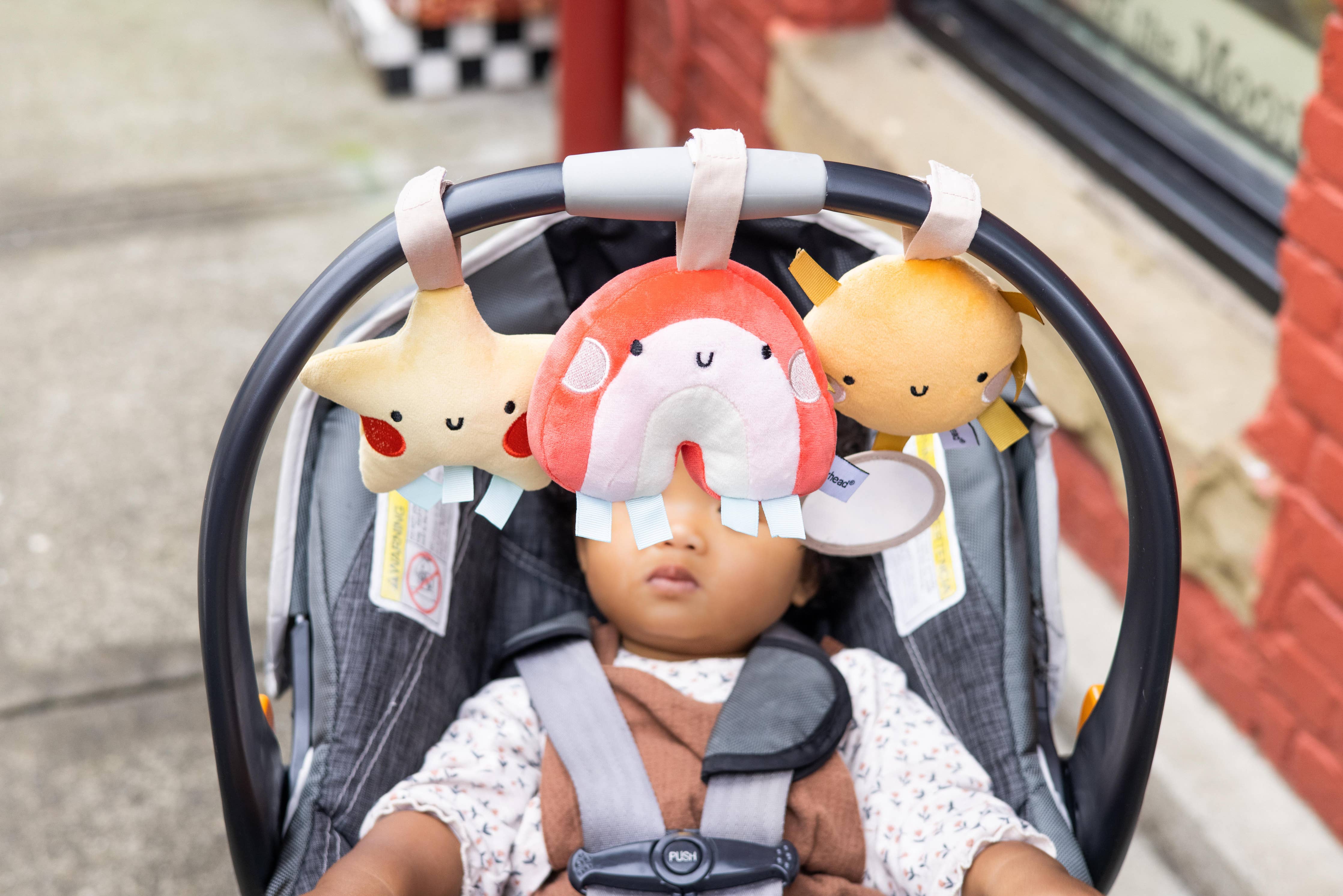 Rainbow Sun and Stars Stroller Toy Set