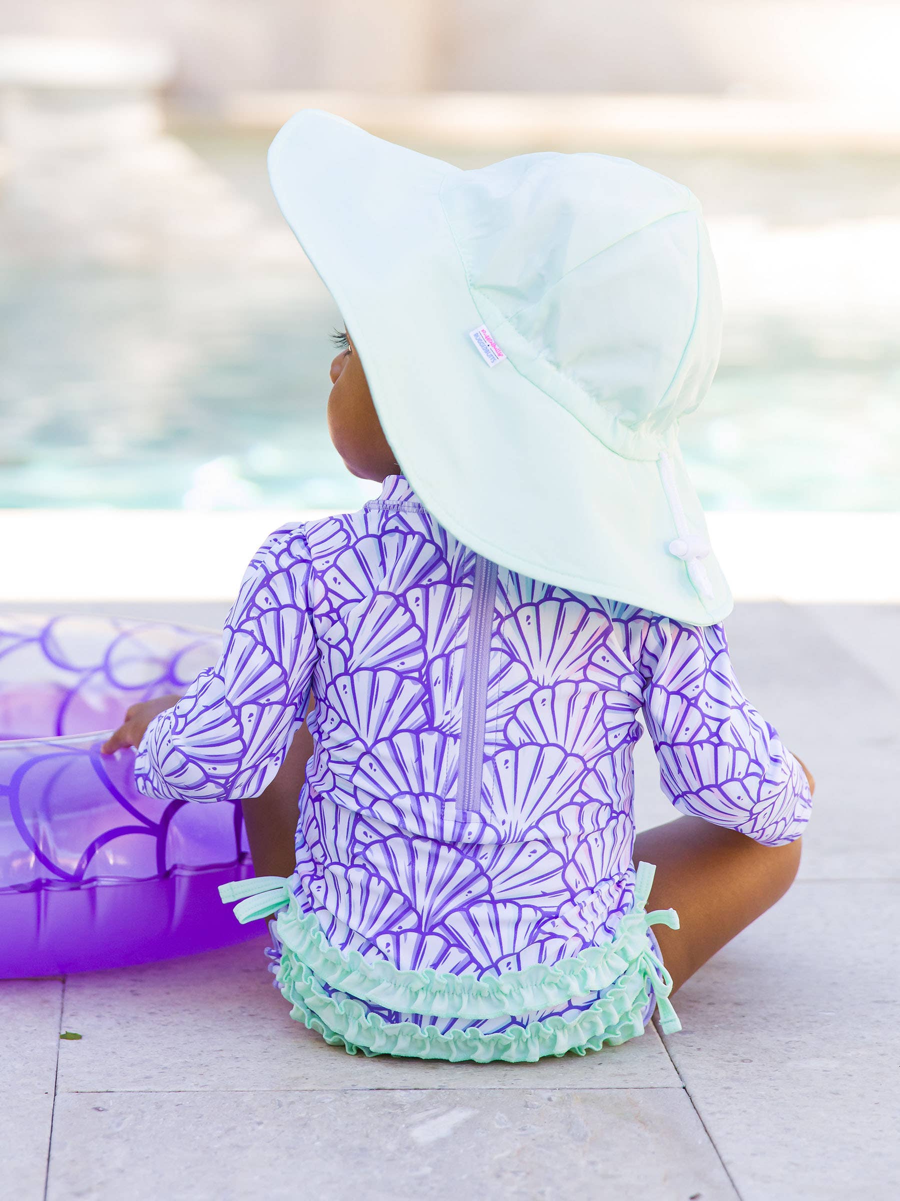 Kids Mint Sun Protective Hat