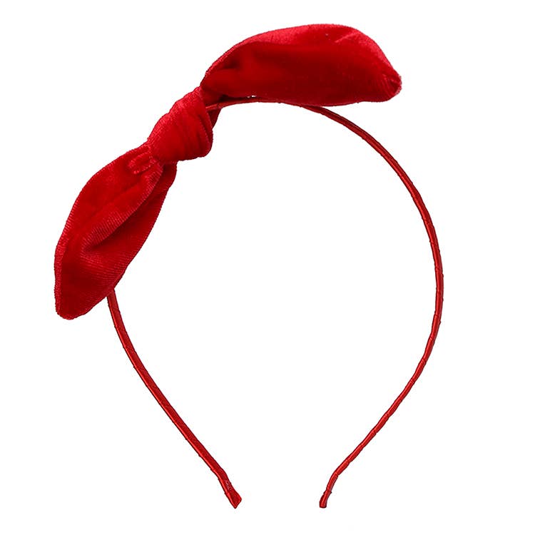 Velvet Bow Headband