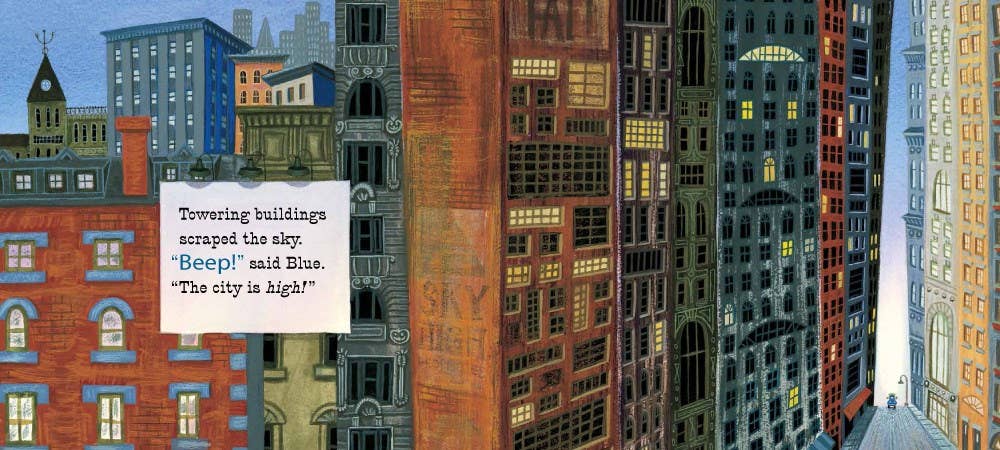 Little Blue Truck Leads the Way Board Book: Alice Schertle