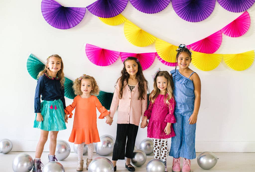 Be Kind and Be Happy Hair Clips - Rainbow