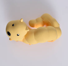 Load image into Gallery viewer, Caterpillar Natural Rubber Teether, Rattle &amp; Bath Toy
