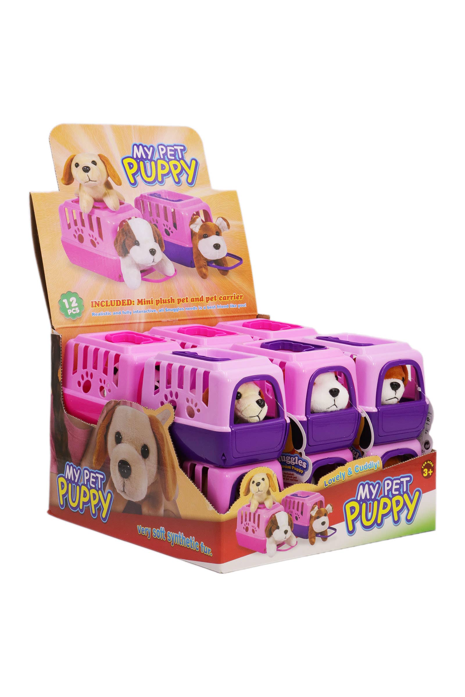 My Pet Puppy Dog Stuffed Kennel Toy - 12 Pcs